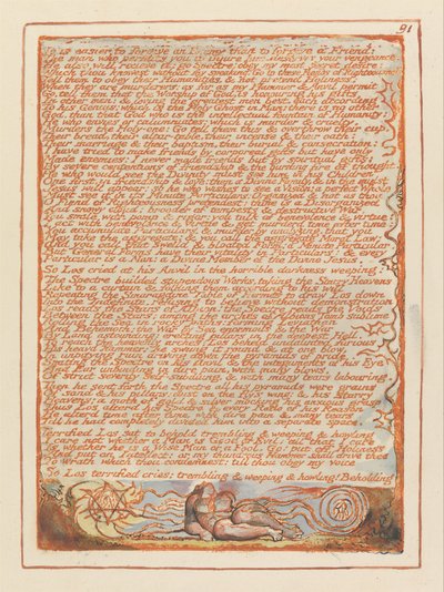 Jerusalem, Plate 91 by William Blake